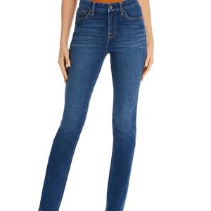 JEN 7 by 7 For All Mankind High Rise Slim Straight Jeans Medium Blue Sz 4